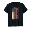 Husky Dad Dog American Flag Fathers Day T-Shirt - Unique Graphic Unisex - T-Shirt, Sweatshirt, Hoodie