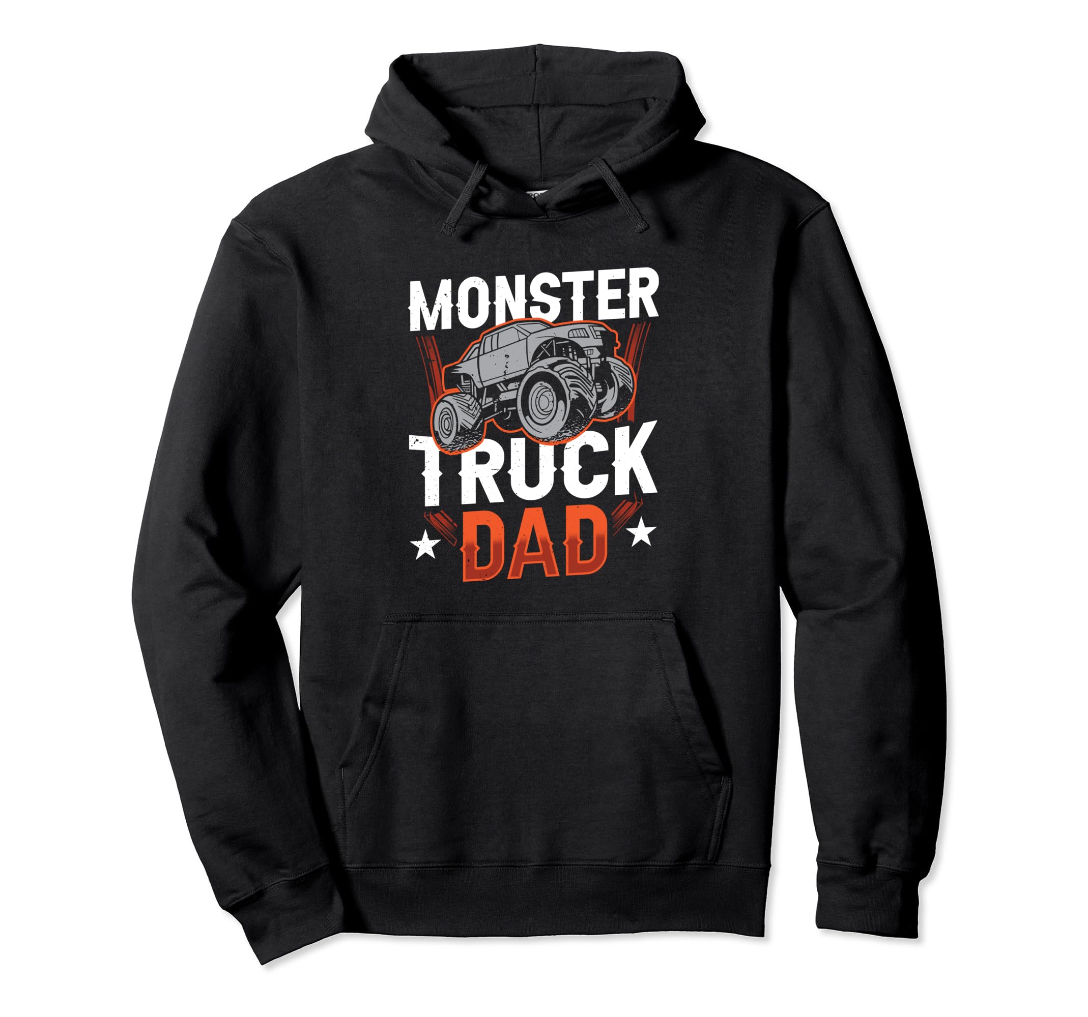 Monster Truck Dad Trucks Lovers Hoodie - Minimalist Print for Adults - T-Shirt, Sweatshirt, Hoodie