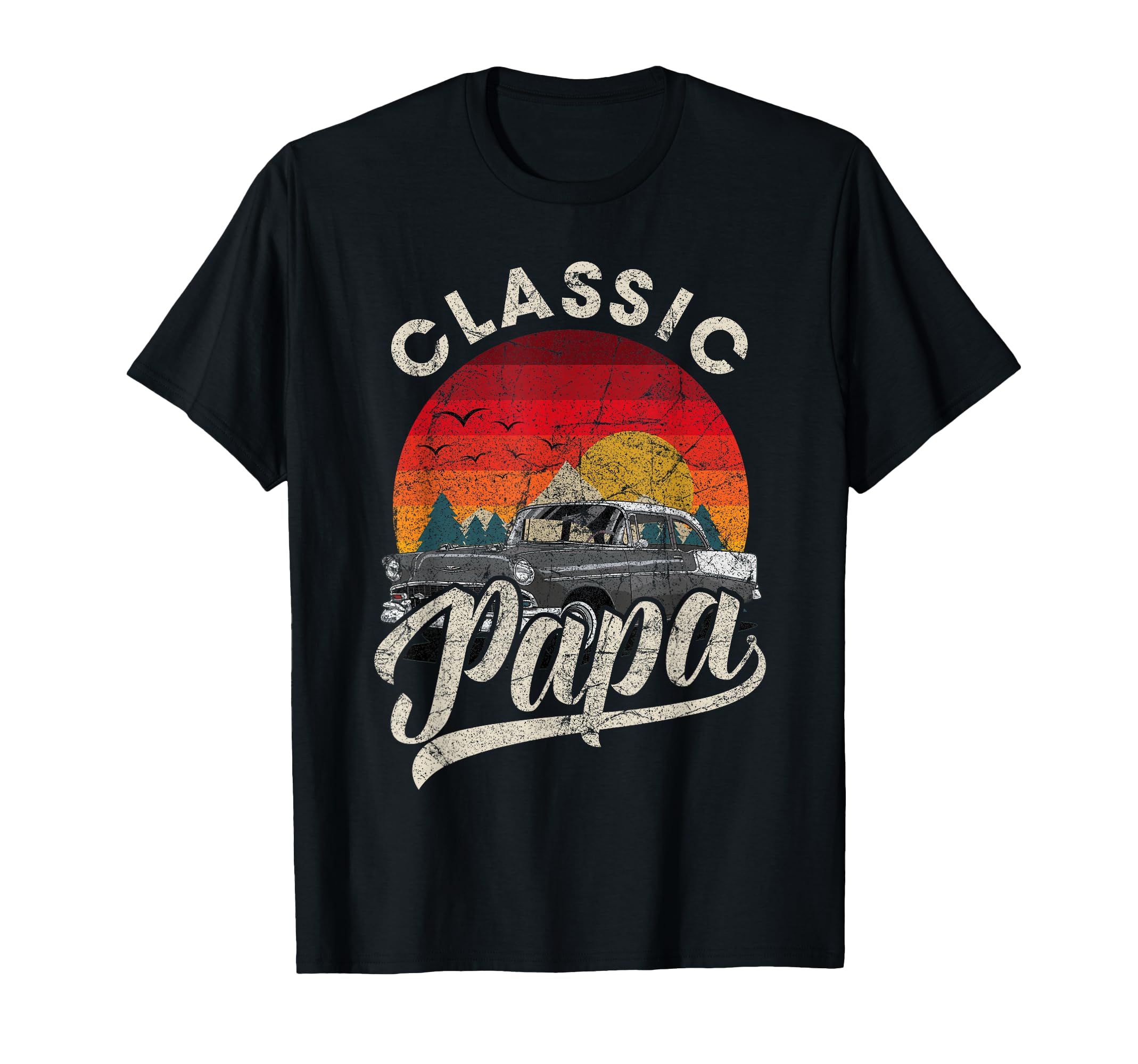 Papa Funny Car Lover Dad Papa Grandpa T-Shirt - Minimalist Print Men Women - T-Shirt, Sweatshirt, Hoodie