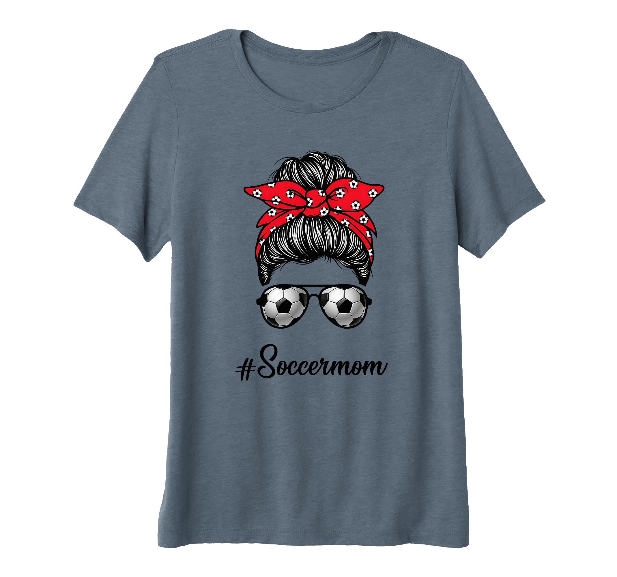 Womens Soccermom Soccer Mama Soccer T-Shirt - Aesthetic Graphic Unisex - T-Shirt, Sweatshirt, Hoodie