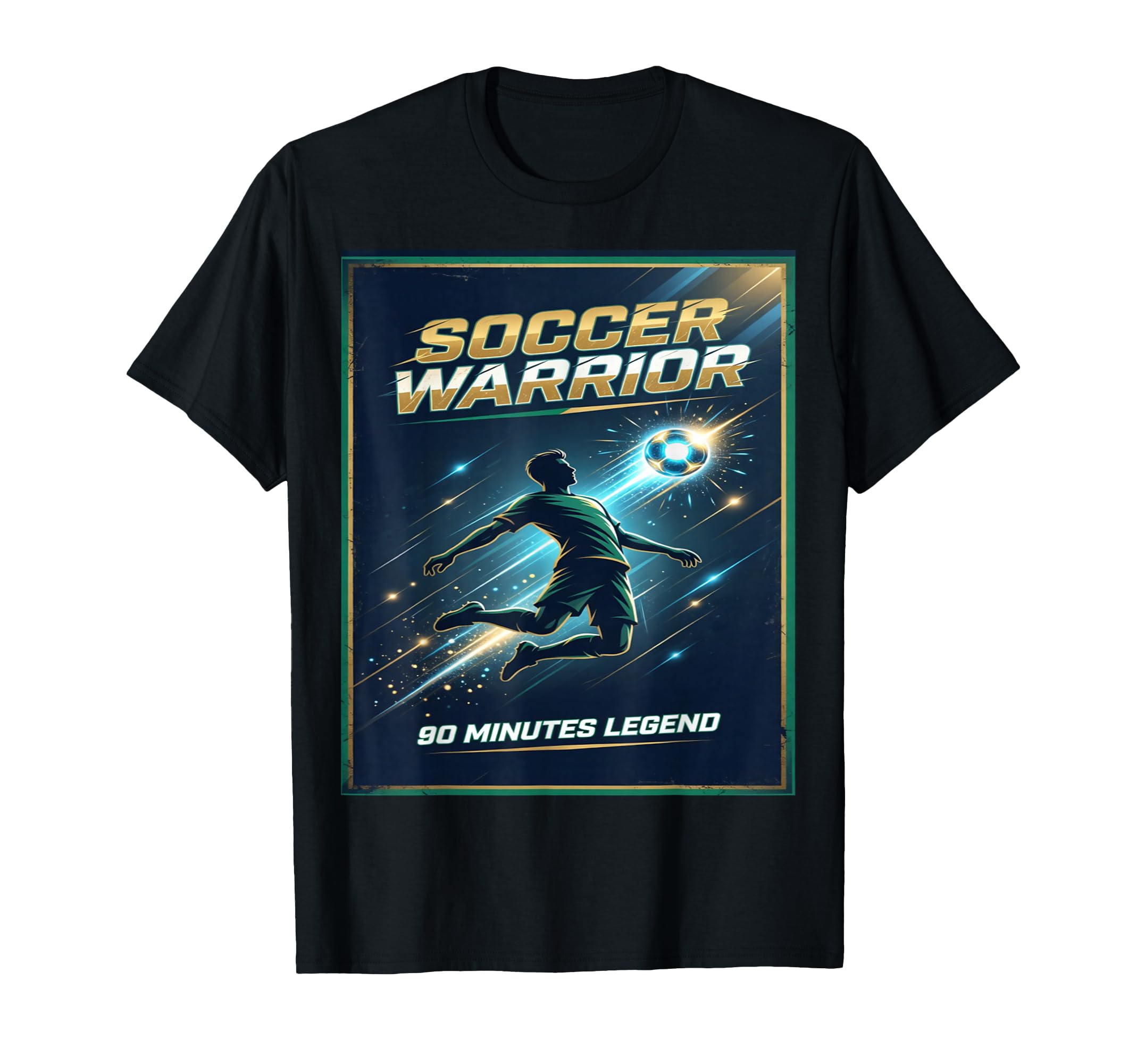 Football Warrior Soccer 90 Minutes T-Shirt - Minimalist Print for Adults - T-Shirt, Sweatshirt, Hoodie