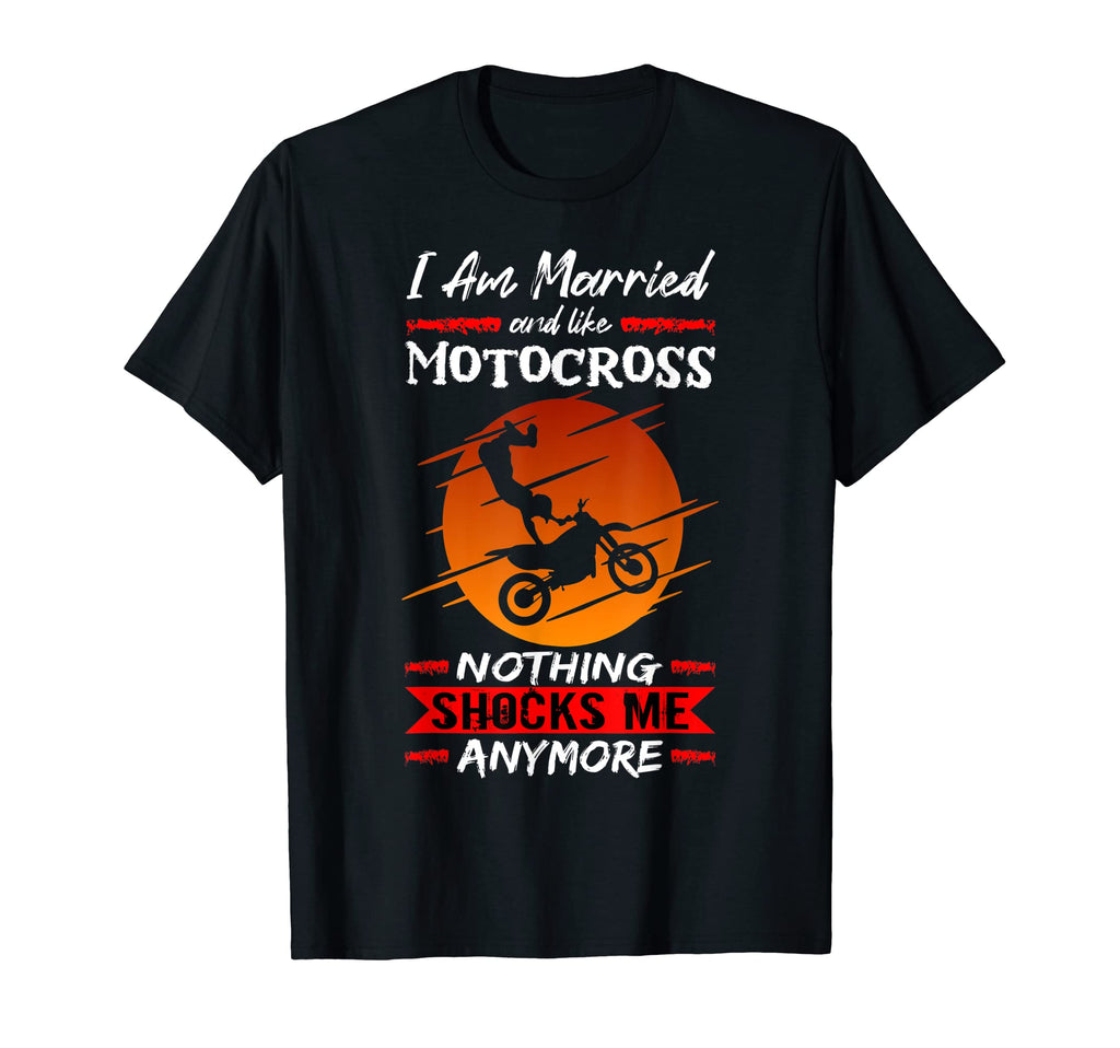 Supercross I Am Married And Like T-Shirt - Custom Art Print Unisex - T-Shirt, Sweatshirt, Hoodie