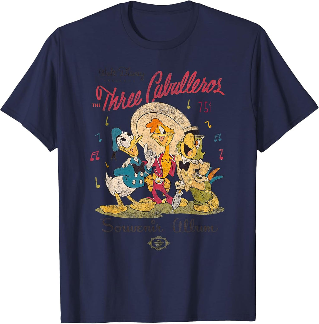 The Three Caballeros Donald Duck Vintage Distressed - Adult & Kids T-Shirts, Sweatshirts & Hoodies apparel design preview 1