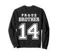 Number 14 Custom Proud Soccer Sweatshirt - Fun Novelty Design for Adults - T-Shirt, Sweatshirt, Hoodie