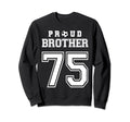 Number 75 Custom Proud Soccer Sweatshirt - Minimalist Print Men Women - T-Shirt, Sweatshirt, Hoodie