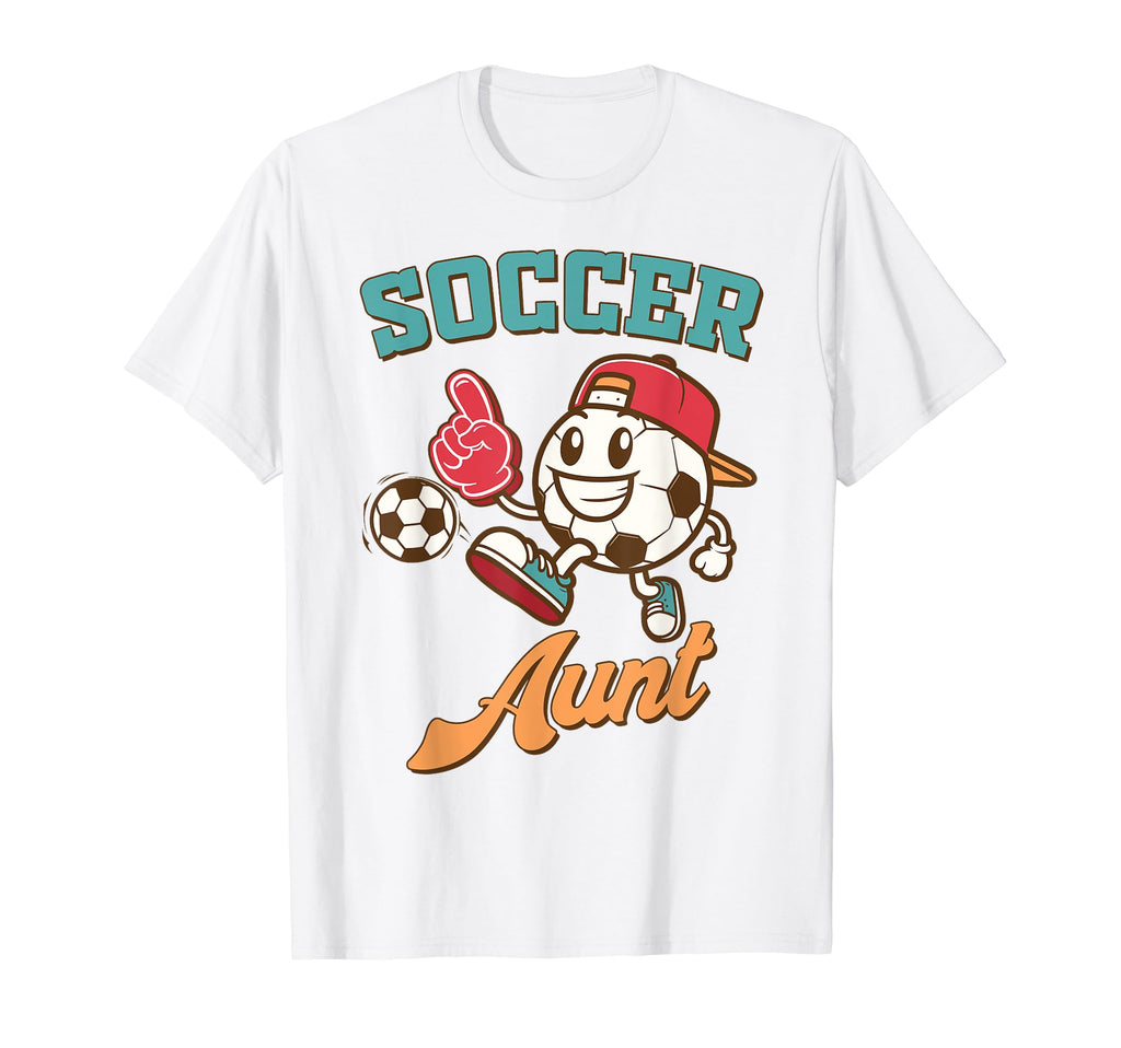 Soccer Auntie Aunt Game Day Family T-Shirt - Unique Graphic Unisex - T-Shirt, Sweatshirt, Hoodie