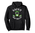 St Patricks Day Saint Hat Tricks Hockey Hoodie - Unique Graphic for Adults - T-Shirt, Sweatshirt, Hoodie