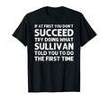 Sullivan Name Personalized Birthday T-Shirt - Graphic Print for Adults - T-Shirt, Sweatshirt, Hoodie