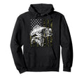 Fishing Camouflage American Flag Hoodie - Fun Novelty Design Men Women - T-Shirt, Sweatshirt, Hoodie