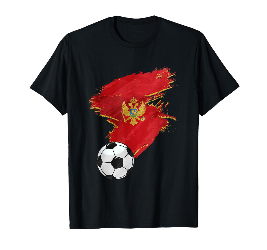Montenegro Soccer Football Flag T-Shirt - Trendy Graphic Men Women - T-Shirt, Sweatshirt, Hoodie