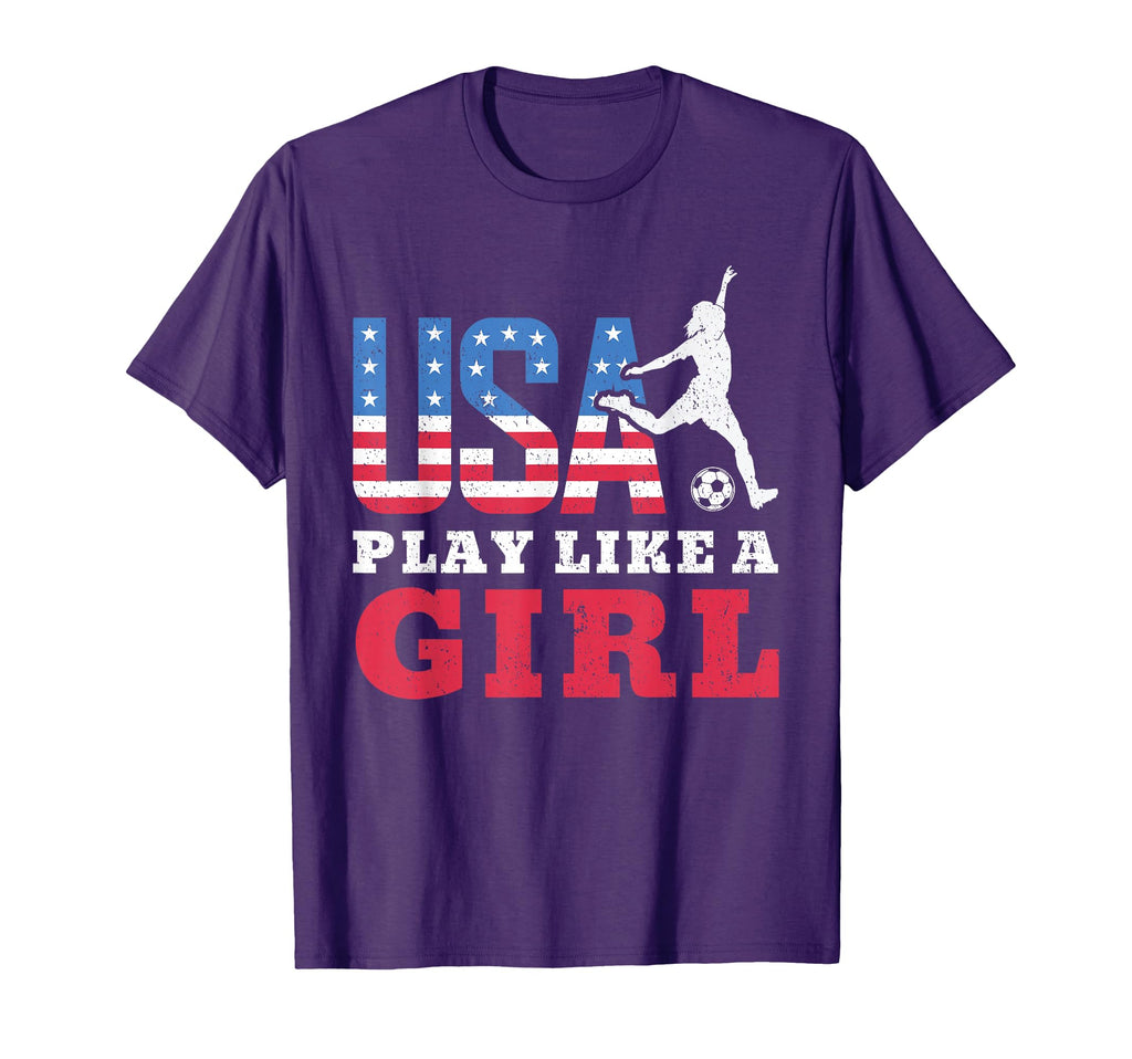 Play Like American Flag Usa Soccer T-Shirt - Trendy Graphic Men Women - T-Shirt, Sweatshirt, Hoodie