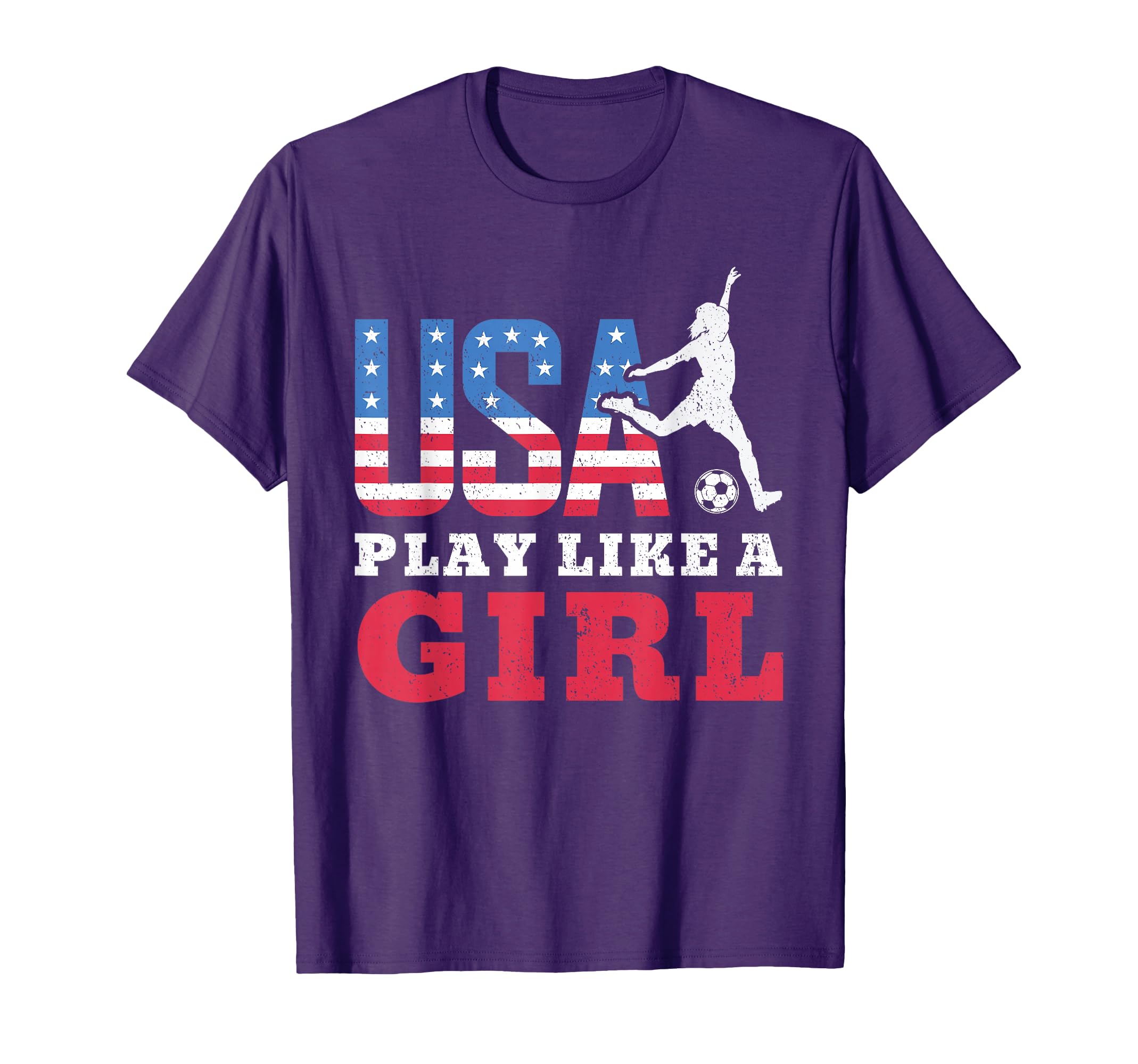 Play Like American Flag Usa Soccer T-Shirt - Trendy Graphic Men Women - T-Shirt, Sweatshirt, Hoodie