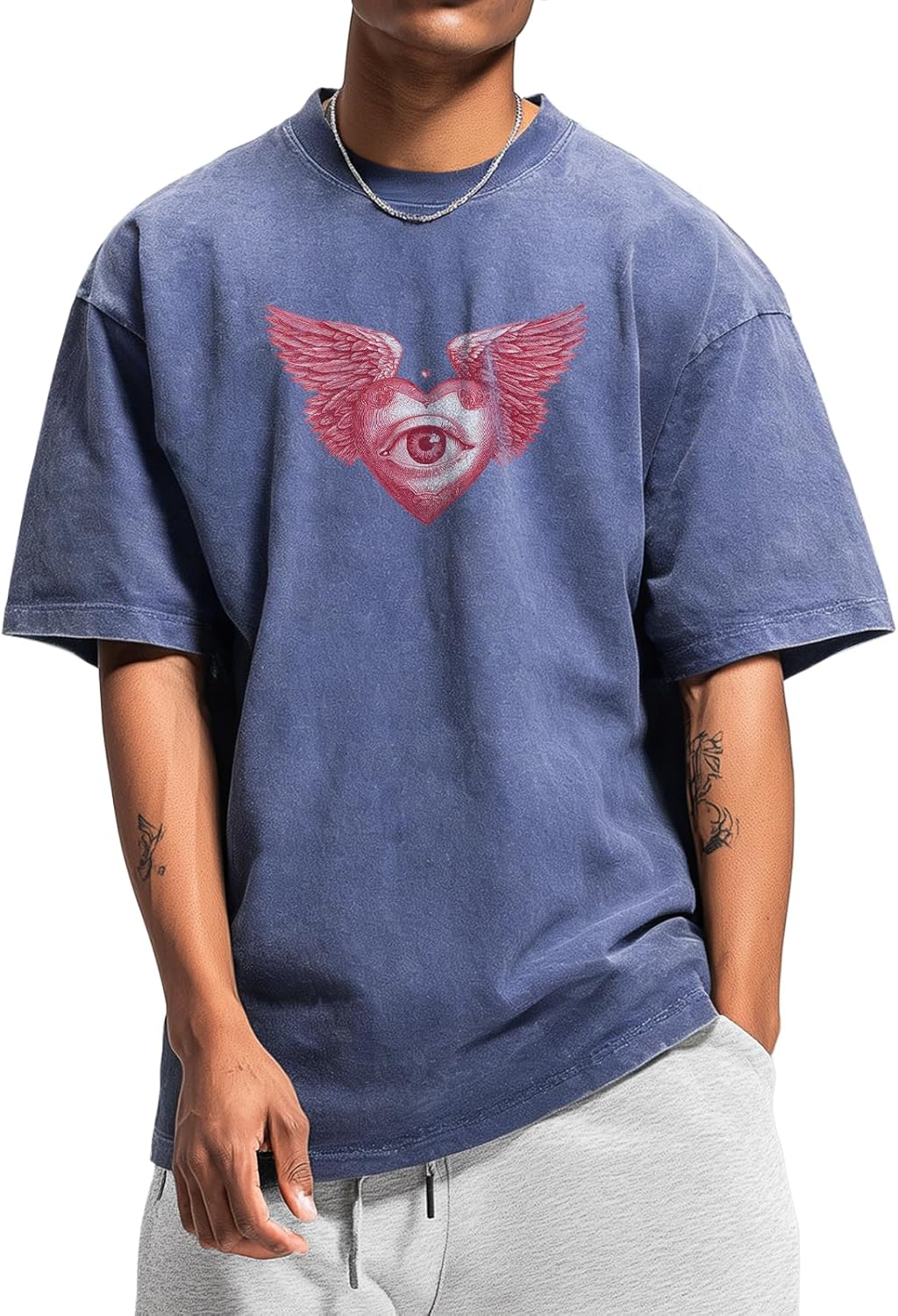 Washed Baggy Men Solid 100% Cotton Boxy Vintage - Adult & Kids T-Shirts, Sweatshirts & Hoodies apparel design preview 1