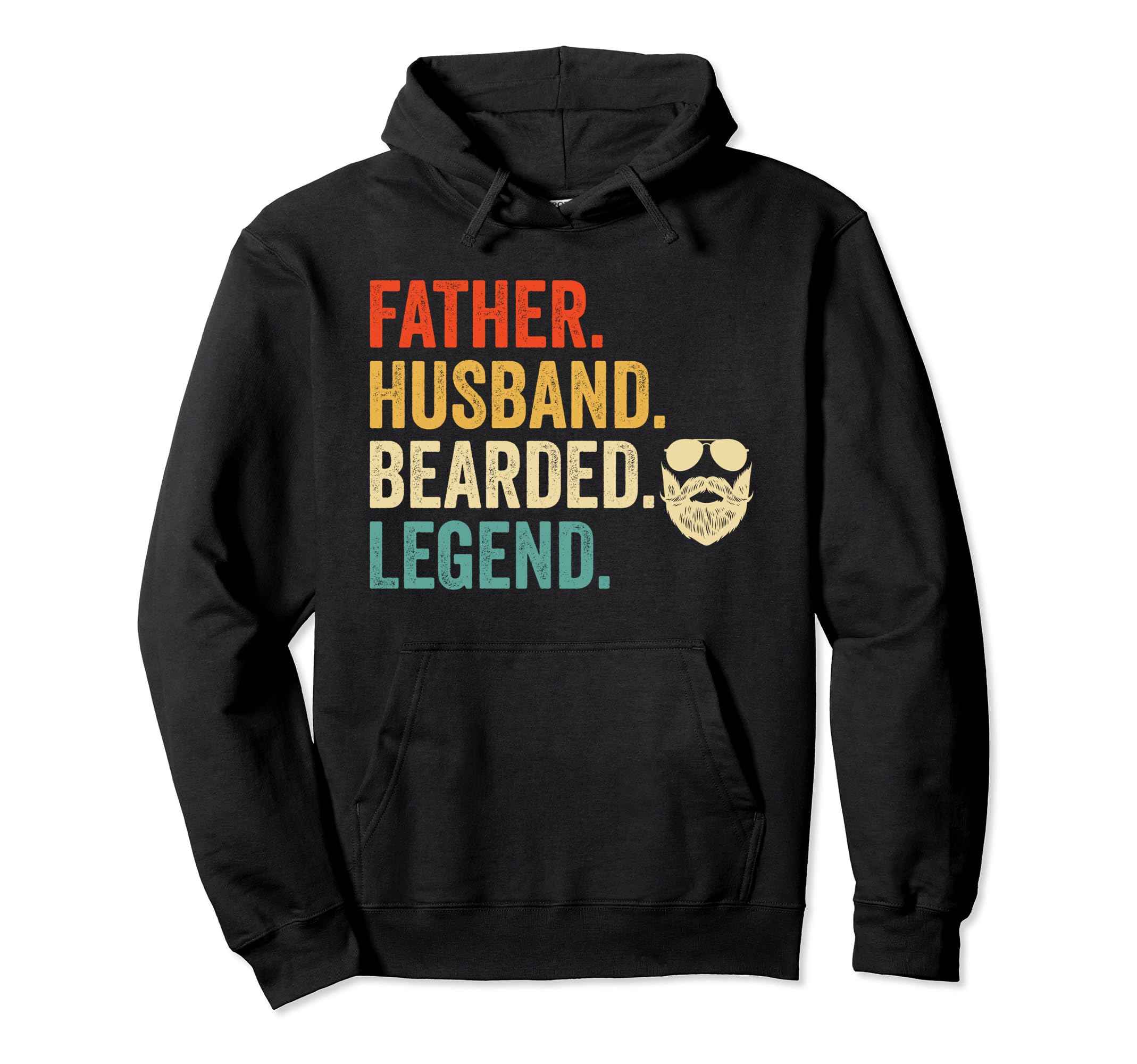 Bearded Dad Father Beard Lover Hoodie - Custom Art Print for Adults - T-Shirt, Sweatshirt, Hoodie