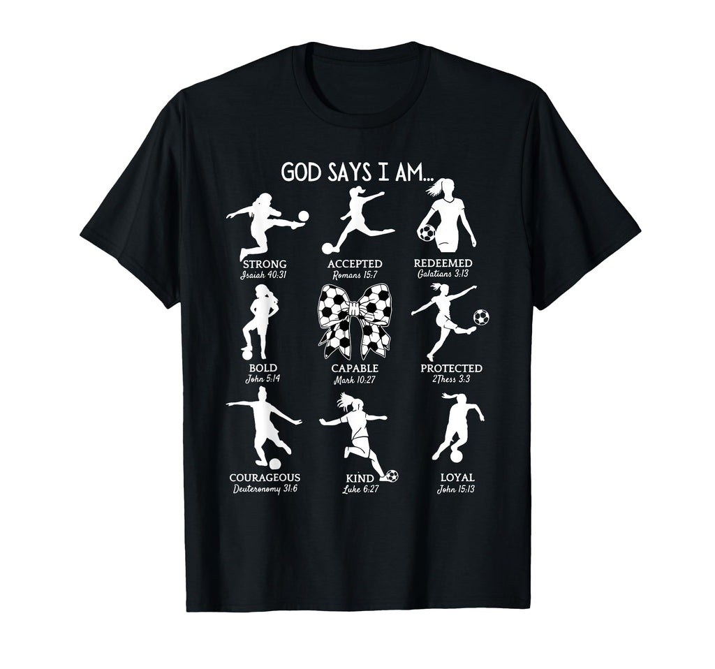 Coquette God Says I Am Bible Verse T-Shirt - Fun Novelty Design for Adults - T-Shirt, Sweatshirt, Hoodie