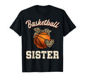 Basketball Sister Bandana Leopard Heart T-Shirt - Graphic Print Unisex - T-Shirt, Sweatshirt, Hoodie