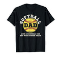 Softball Dad Like Baseball But T-Shirt - Aesthetic Graphic for Adults - T-Shirt, Sweatshirt, Hoodie