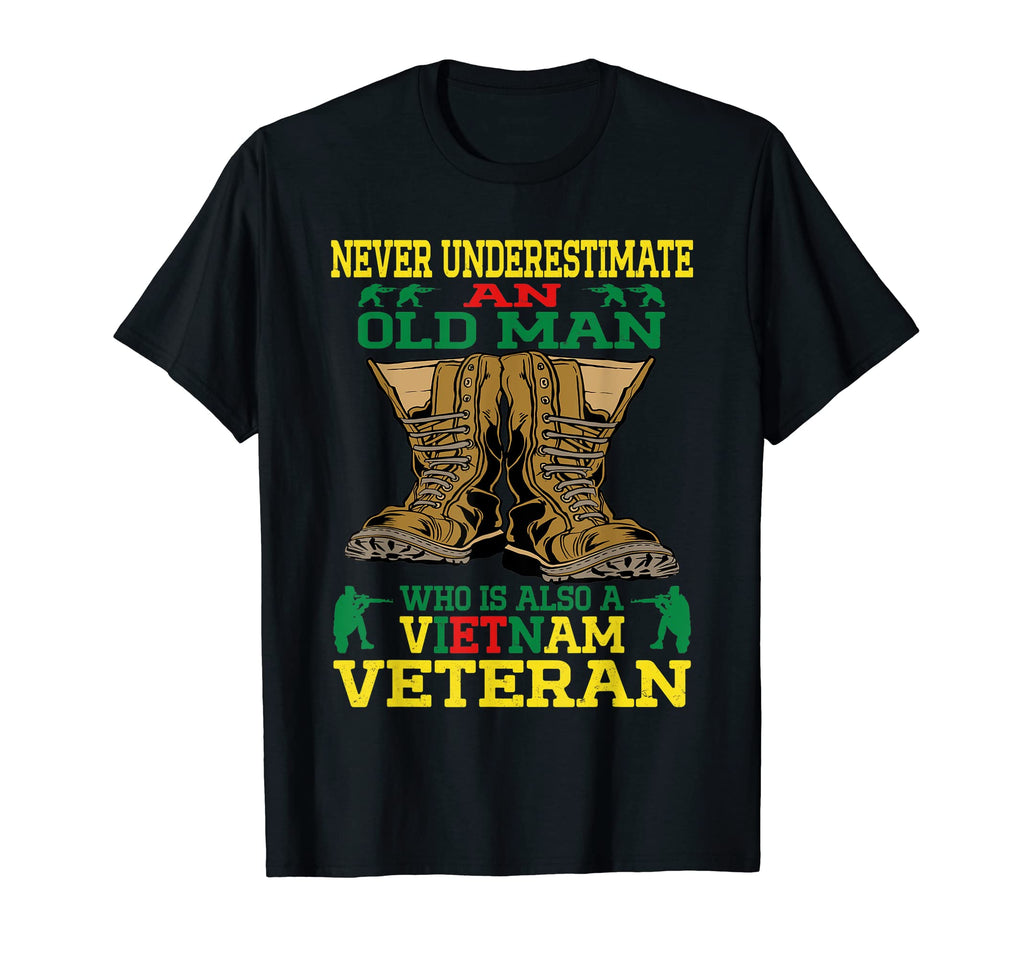 Never Underestimate Old Vietnam T-Shirt - Custom Art Print for Adults - T-Shirt, Sweatshirt, Hoodie