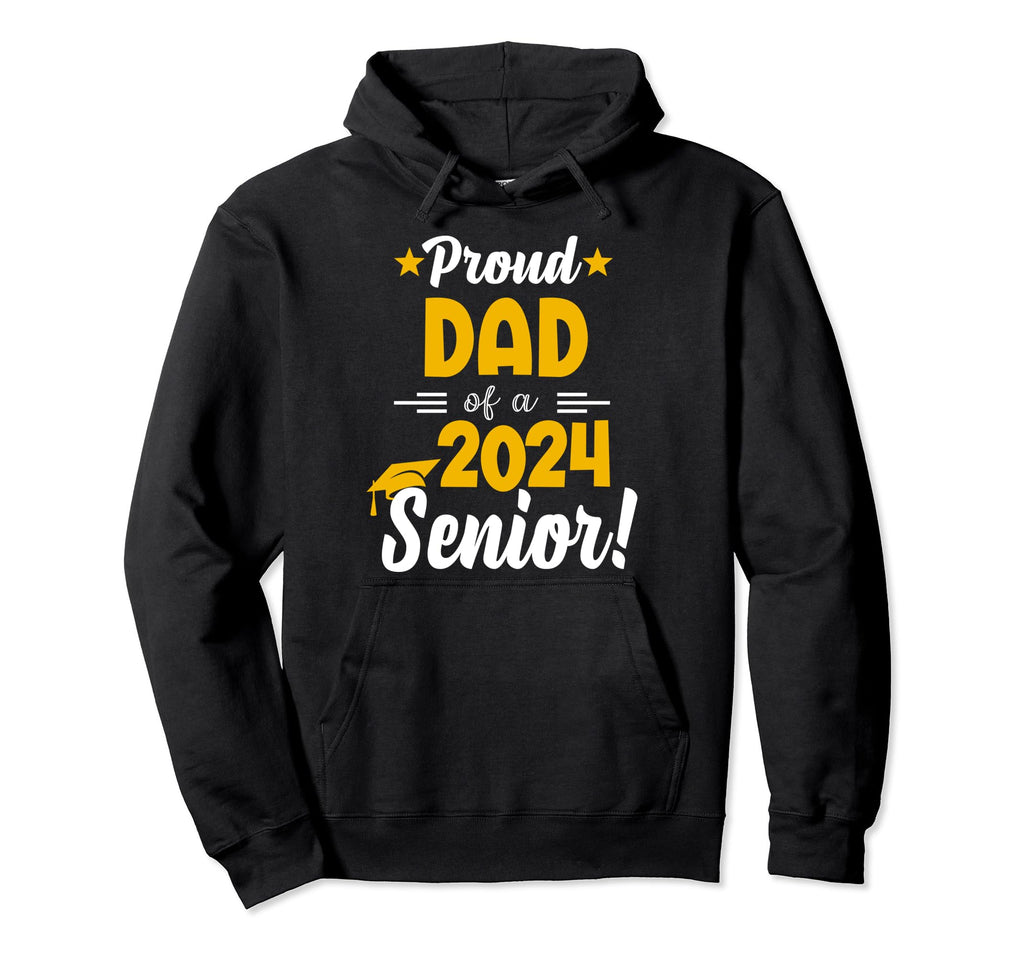 Proud Dad 2024 Graduate Sunflower Hoodie - Trendy Graphic Men Women - T-Shirt, Sweatshirt, Hoodie