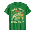 Kayak Fishing Here Fishy Funny Bass T-Shirt - Trendy Graphic for Adults - T-Shirt, Sweatshirt, Hoodie