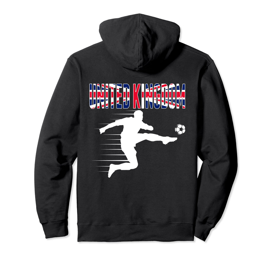 United Kingdom Soccer Fans Jersey British Hoodie - Minimalist Print Unisex - T-Shirt, Sweatshirt, Hoodie