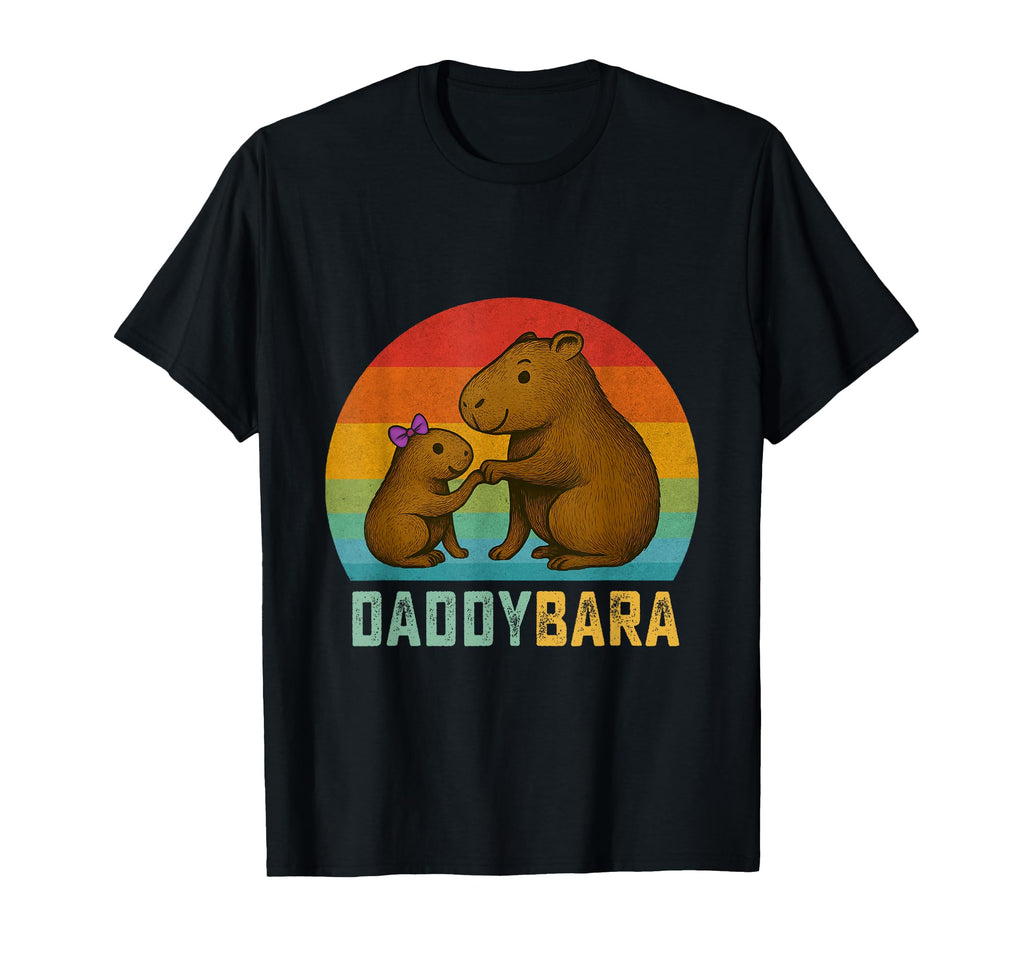 Capybara Daddy And Daughter Fist Bump T-Shirt - Unique Graphic for Adults - T-Shirt, Sweatshirt, Hoodie