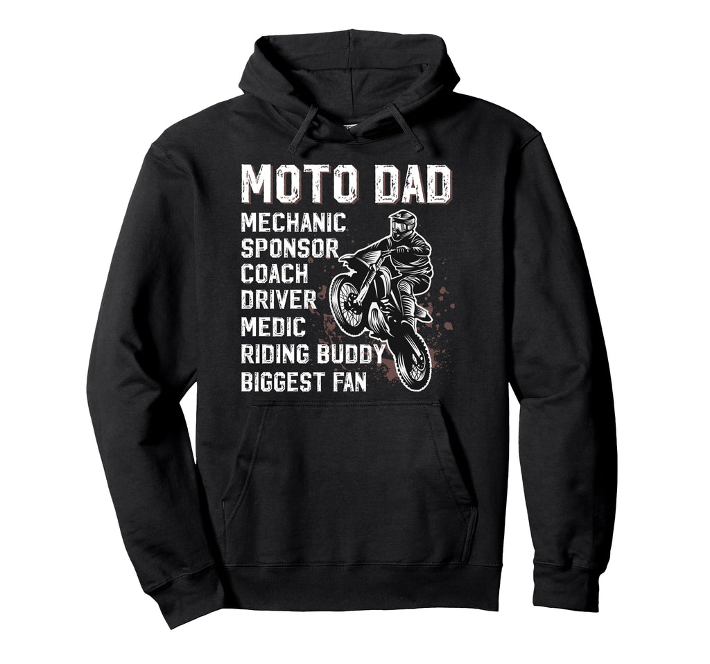Motocross Dad Definition Moto Dad Hoodie - Fun Novelty Design for Adults - T-Shirt, Sweatshirt, Hoodie
