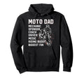 Motocross Dad Definition Moto Dad Hoodie - Fun Novelty Design for Adults - T-Shirt, Sweatshirt, Hoodie
