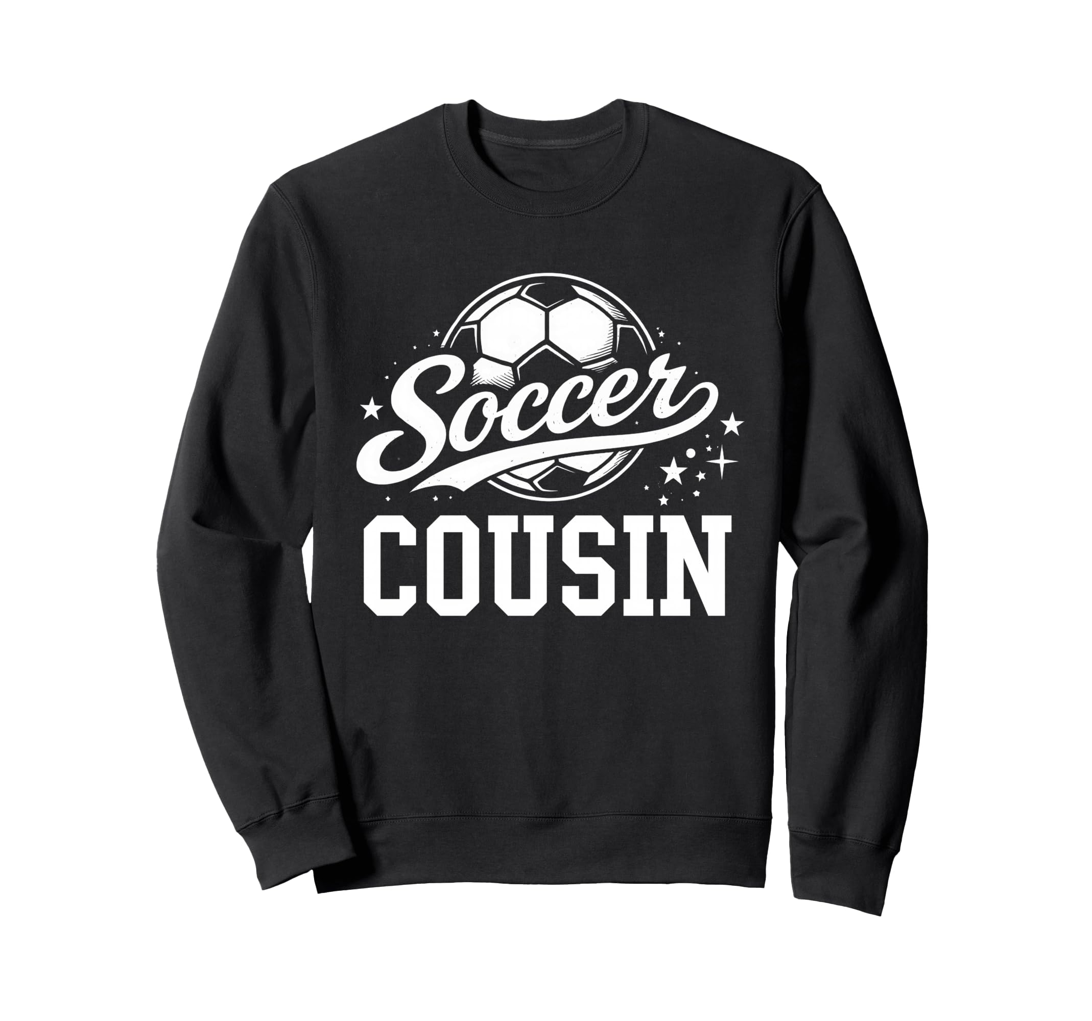 Soccer Cousin Soccer Ball Sweatshirt - Aesthetic Graphic for Adults - T-Shirt, Sweatshirt, Hoodie