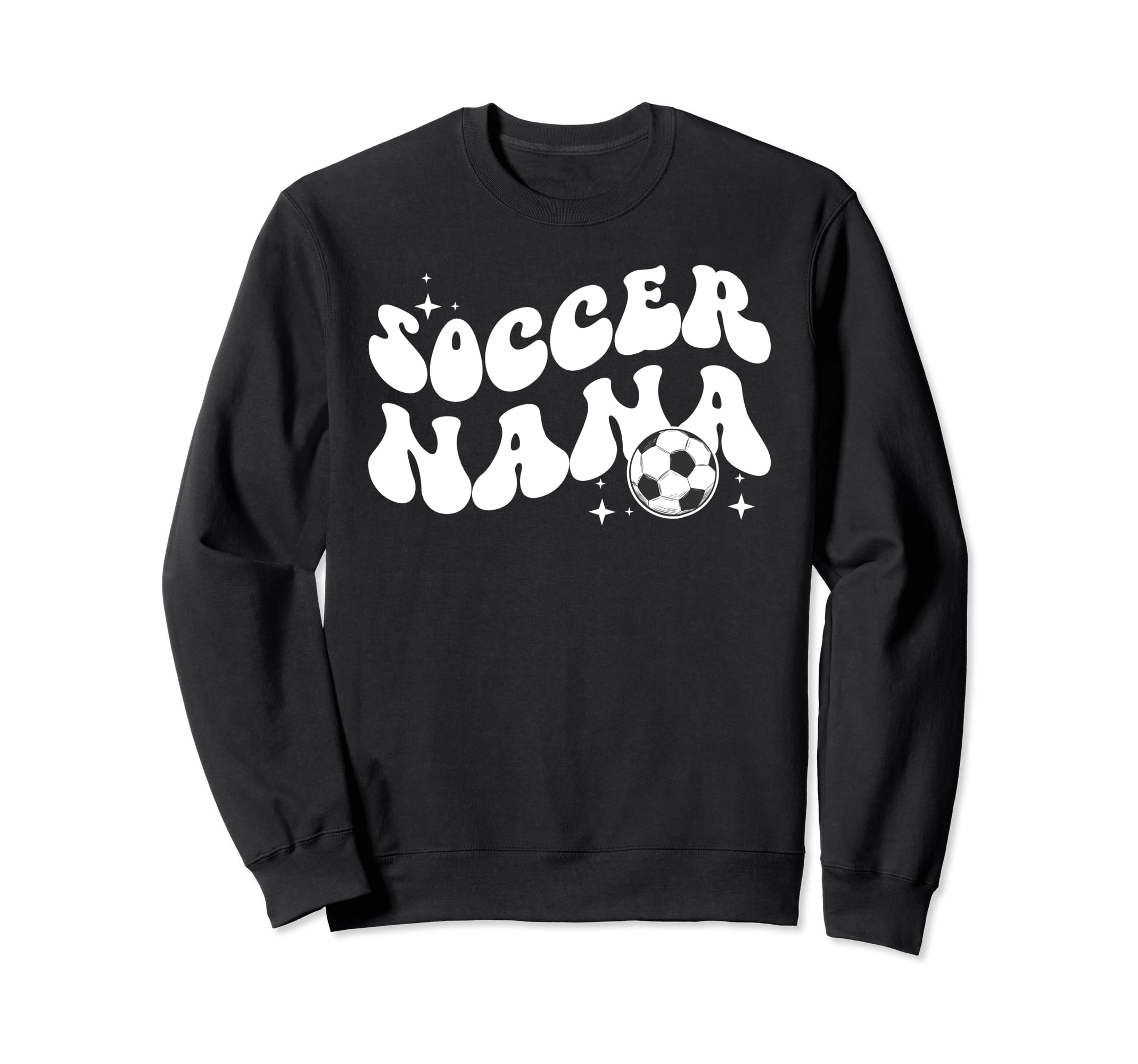 Groovy Soccer Nana Grandma Nana Sweatshirt - Unique Graphic Men Women - T-Shirt, Sweatshirt, Hoodie