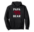 Papa Bear Pajama Red Buffalo Plaid Hoodie - Streetwear Style Men Women - T-Shirt, Sweatshirt, Hoodie