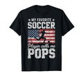 My Favorite Soccer Player Calls Me Pops T-Shirt - Minimalist Print Unisex - T-Shirt, Sweatshirt, Hoodie
