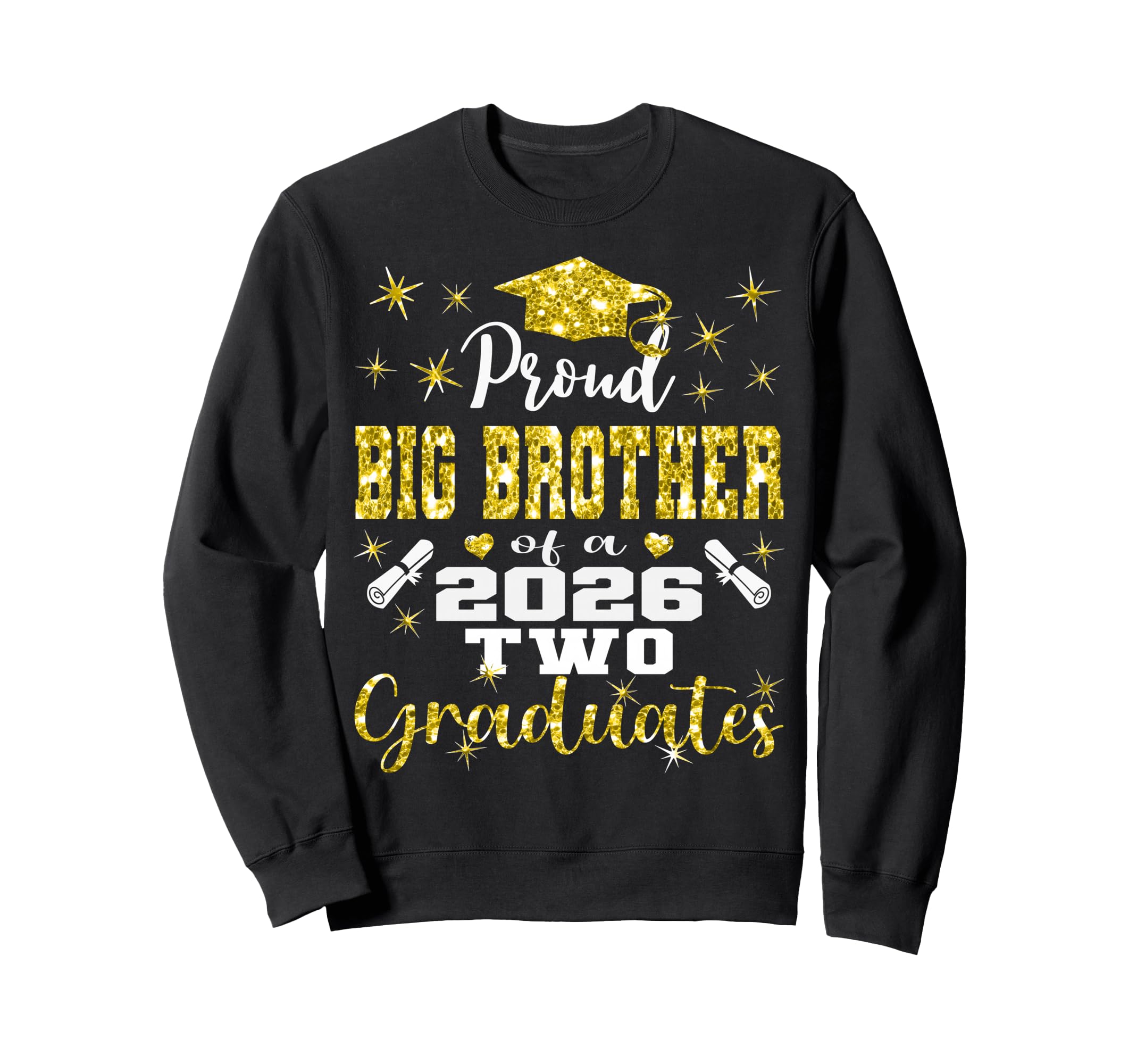 Proud Big Brother Two 2026 Sweatshirt - Custom Art Print for Adults - T-Shirt, Sweatshirt, Hoodie