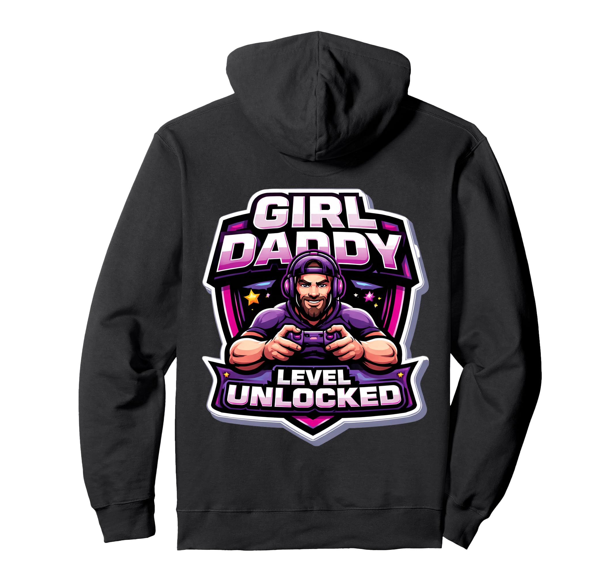 Daddy Level Unlocked New Father Dad Hoodie - Fun Novelty Design Unisex - T-Shirt, Sweatshirt, Hoodie