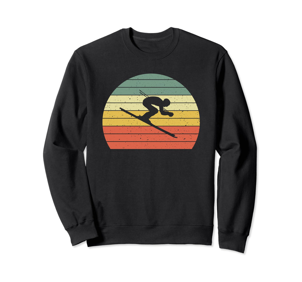 Ski Sunset Skier Skiing Dad Sweatshirt - Casual Everyday Wear Men Women - T-Shirt, Sweatshirt, Hoodie
