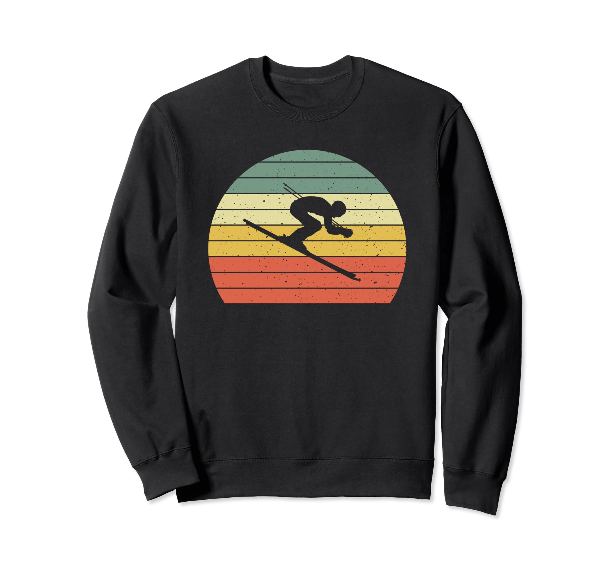 Ski Sunset Skier Skiing Dad Sweatshirt - Casual Everyday Wear Men Women - T-Shirt, Sweatshirt, Hoodie