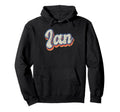Ian Personalized Name Custom Lettering 70S Hoodie - Graphic Print Men Women - T-Shirt, Sweatshirt, Hoodie