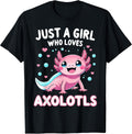 Axolotl Kawaii Just A Girl Who Loves Axolotls - Adult & Kids T-Shirts, Sweatshirts & Hoodies apparel design preview 1