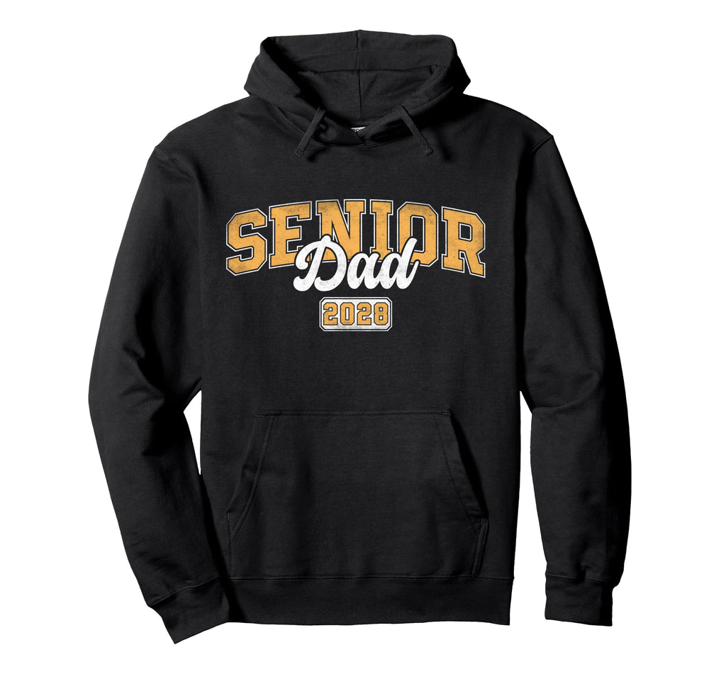 Senior Dad Class 2028 Graduate Father Hoodie - Aesthetic Graphic Men Women - T-Shirt, Sweatshirt, Hoodie