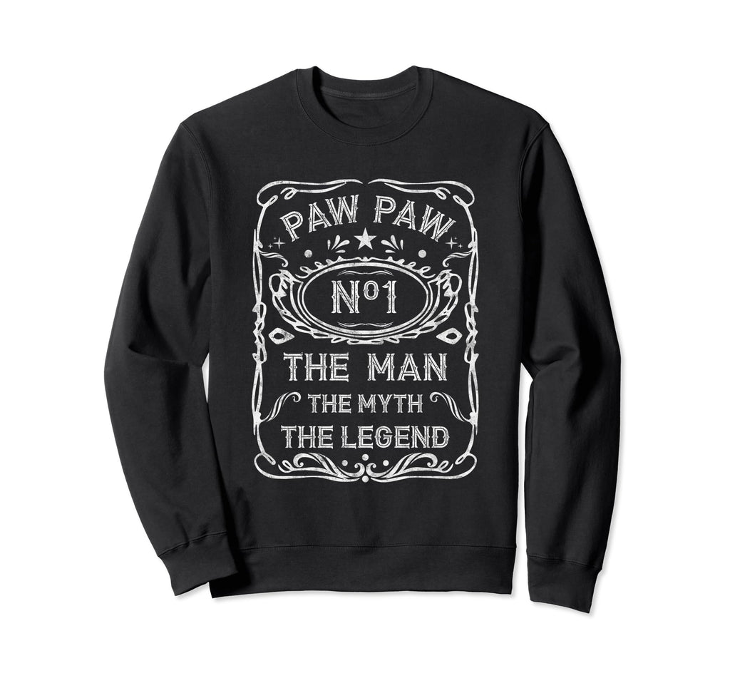 Grandpa Myth Legend Fathers Day Paw Paw 1 Sweatshirt - Graphic Print Unisex - T-Shirt, Sweatshirt, Hoodie