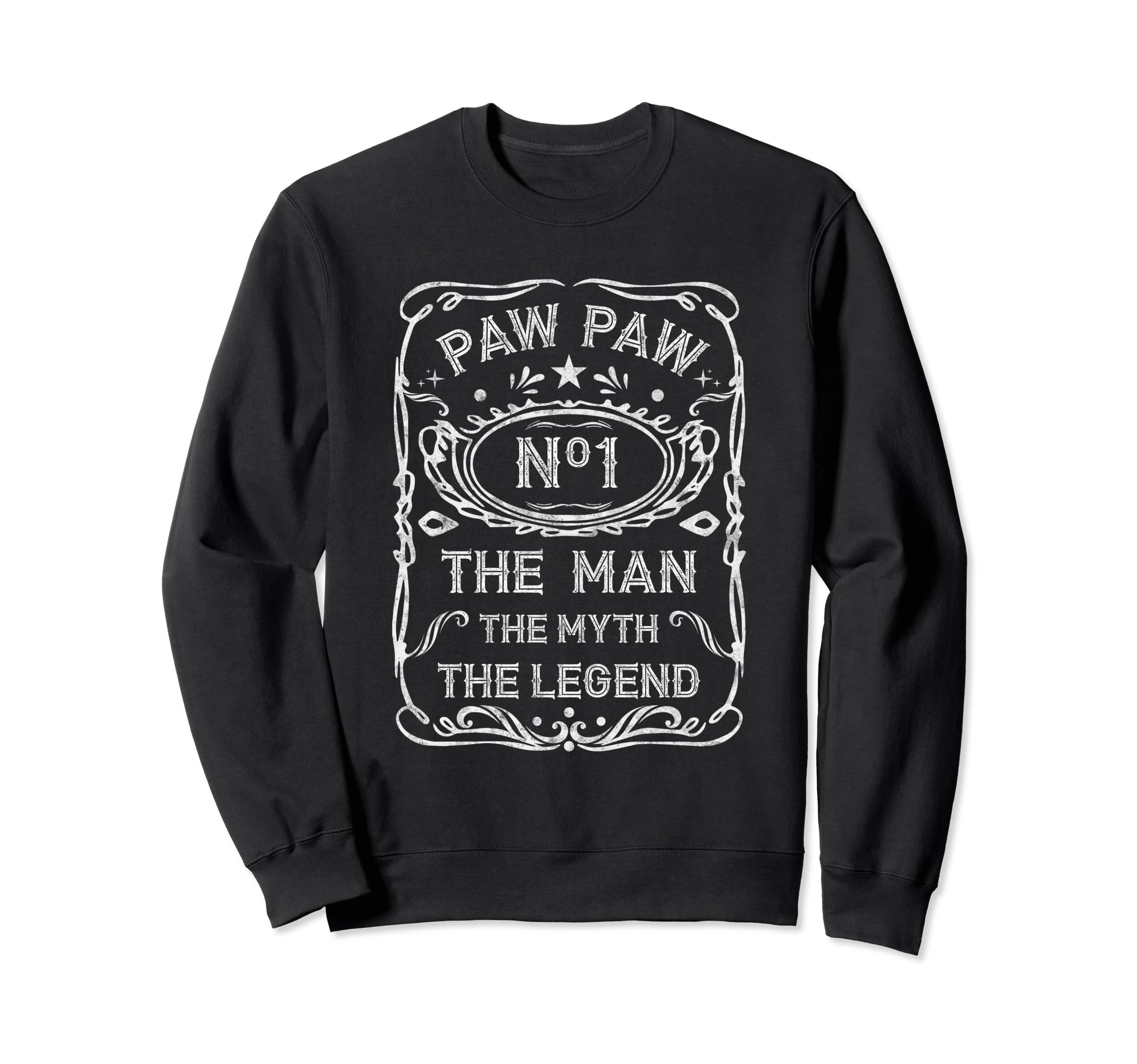Grandpa Myth Legend Fathers Day Paw Paw 1 Sweatshirt - Graphic Print Unisex - T-Shirt, Sweatshirt, Hoodie