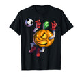 Soccer Pumpkin Halloween Soccer Halloween T-Shirt - Graphic Print Unisex - T-Shirt, Sweatshirt, Hoodie