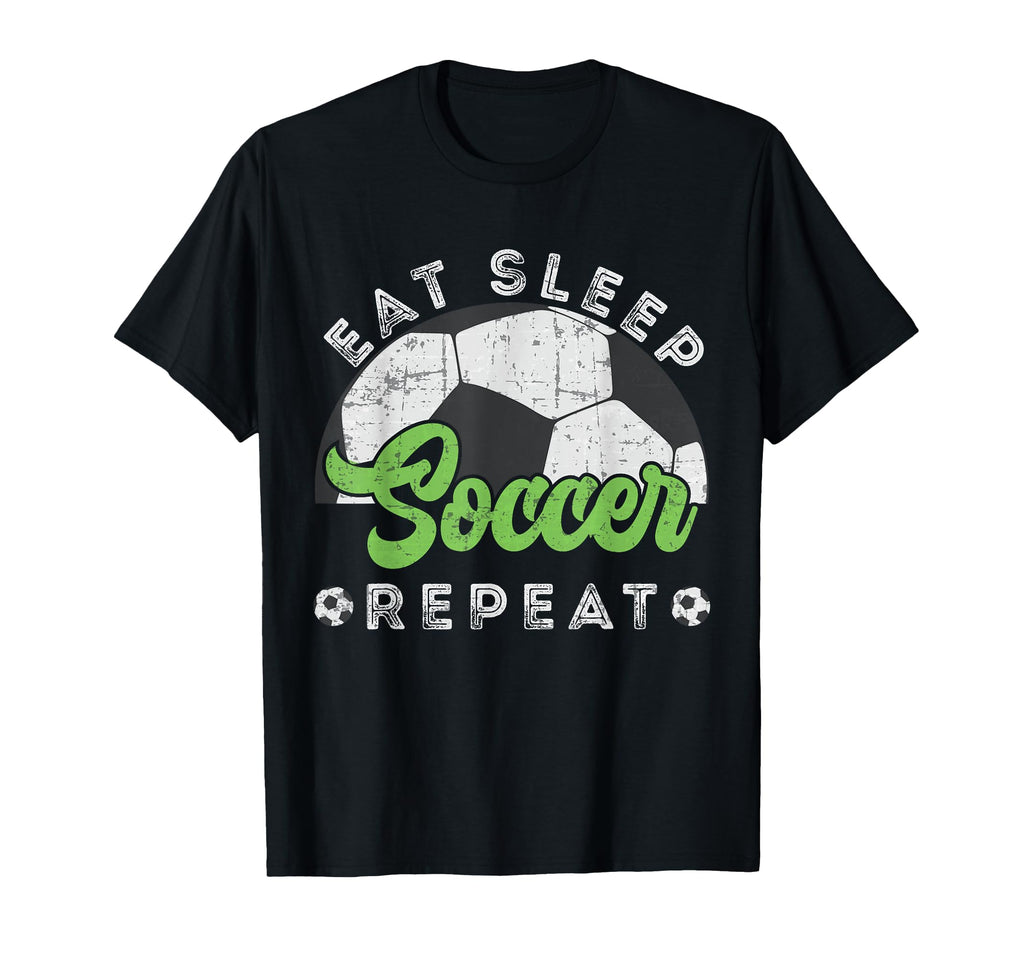 Eat Sleep Soccer Repeat Distressed T-Shirt - Minimalist Print for Adults - T-Shirt, Sweatshirt, Hoodie