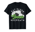 Eat Sleep Soccer Repeat Distressed T-Shirt - Minimalist Print for Adults - T-Shirt, Sweatshirt, Hoodie