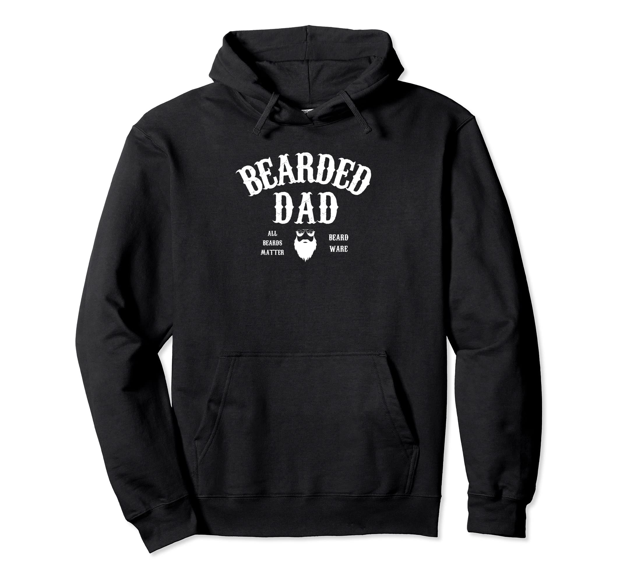 Bearded Dad Hoodie - Custom Art Print for Adults - T-Shirt, Sweatshirt, Hoodie