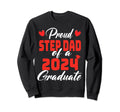 Proud Step Dad Class 2024 Graduate Sweatshirt - Graphic Print for Adults - T-Shirt, Sweatshirt, Hoodie