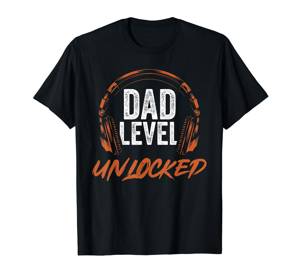 Video Game Fathers Day Dad Level T-Shirt - Custom Art Print Men Women - T-Shirt, Sweatshirt, Hoodie