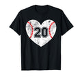 Baseball Heart Player 20 Baseball Mom T-Shirt - Streetwear Style Unisex - T-Shirt, Sweatshirt, Hoodie