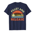 Mens Fisher Fillet And Release Bass T-Shirt - Custom Art Print Unisex - T-Shirt, Sweatshirt, Hoodie
