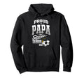 Proud Papa Soccer Senior Class 2027 Graduate Hoodie - Graphic Print Unisex - T-Shirt, Sweatshirt, Hoodie